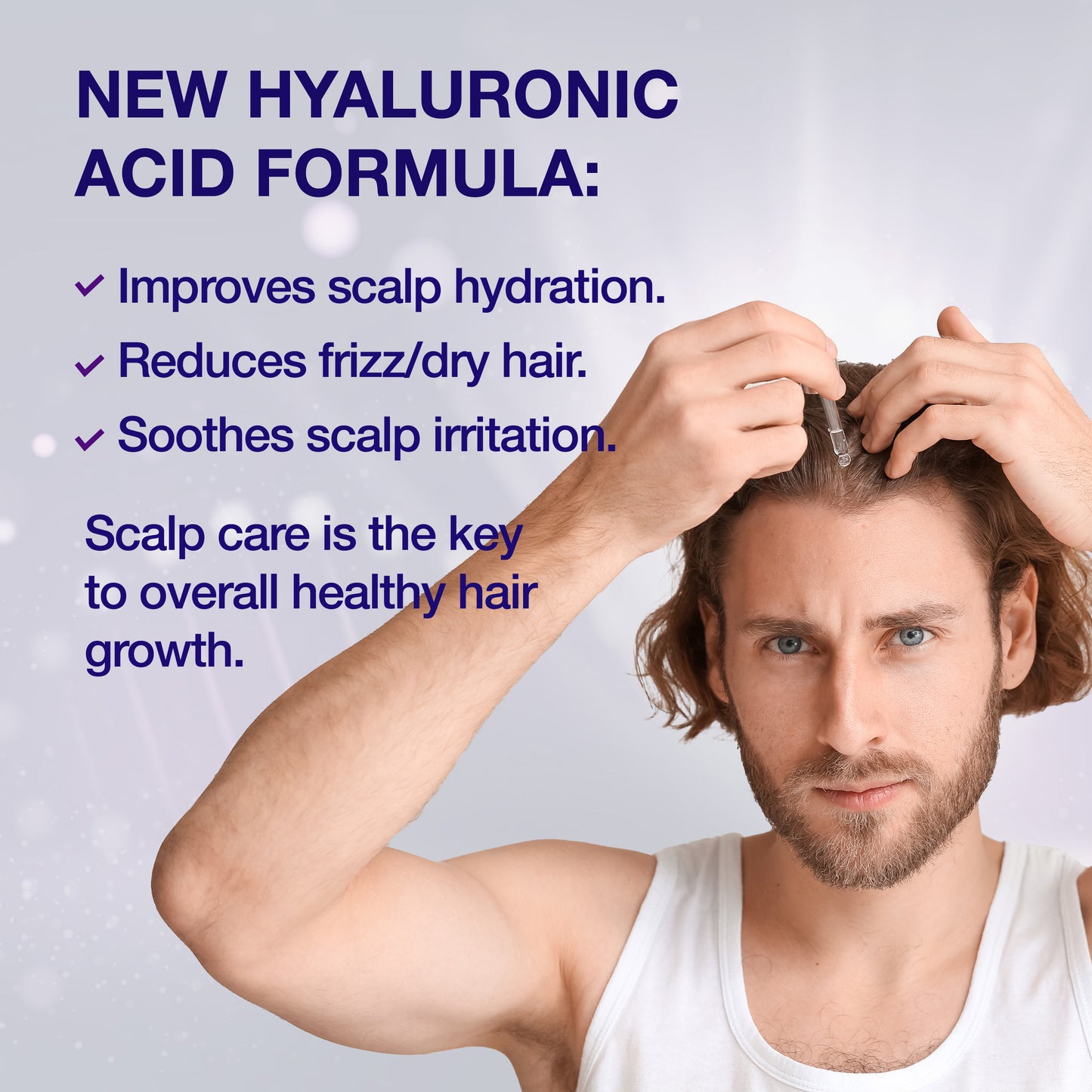 "Guyology Labs Biotin Hair Growth Serum for Men, Women & All Types of Hair - DHT Blocker & Scalp Serum - Hyaluronic Acid, Citrus - Anti Thinning Hair - Anti Hair Loss - Hair Regrowth - Made in USA"