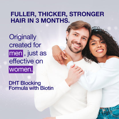 Guyology Labs™ Anti Hair Loss- Hair Growth 3 Step System: Biotin + AnaGain™ Shampoo & Conditioner + Biotin Hair Growth Serum + Scalp Massager Shower Brush